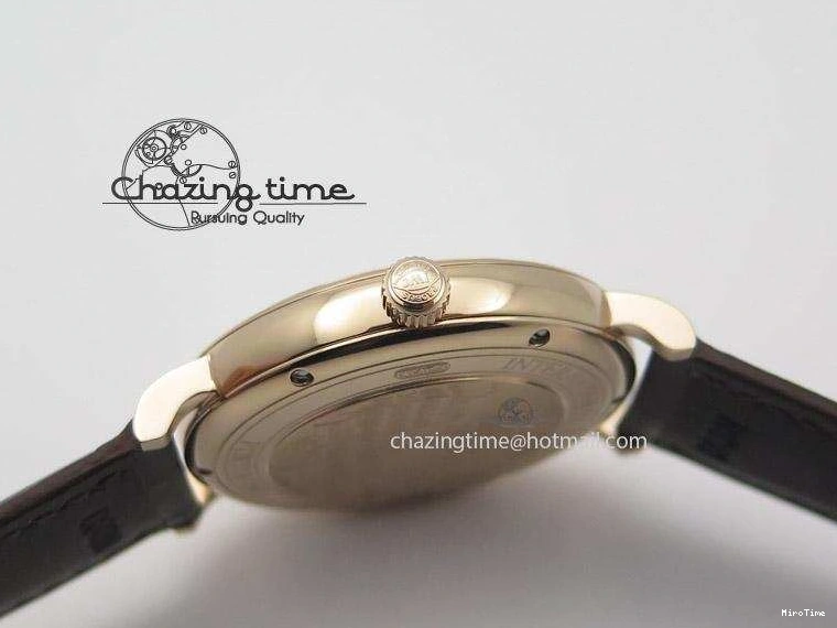 MIROTIME 0406 Modern Portofino SCHAFFHAUSEN RG MKF 1:1 V2 Best Edition White Dial On Brown Leather Strap A 7344